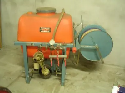 Spuit achter tractor